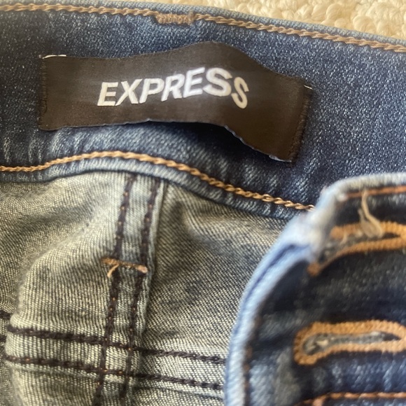 Express Size 0 Cropped Leggings Mid Rise - Picture 5 of 5